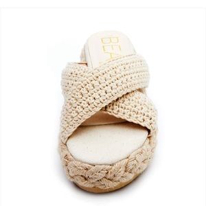 Beach by Matisse Kalani Natural Raffia Espadrille Flatform Sandals, 10/11